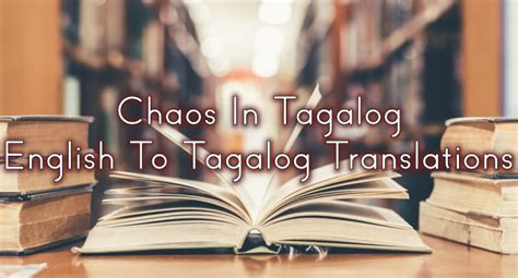 beautiful chaos in tagalog